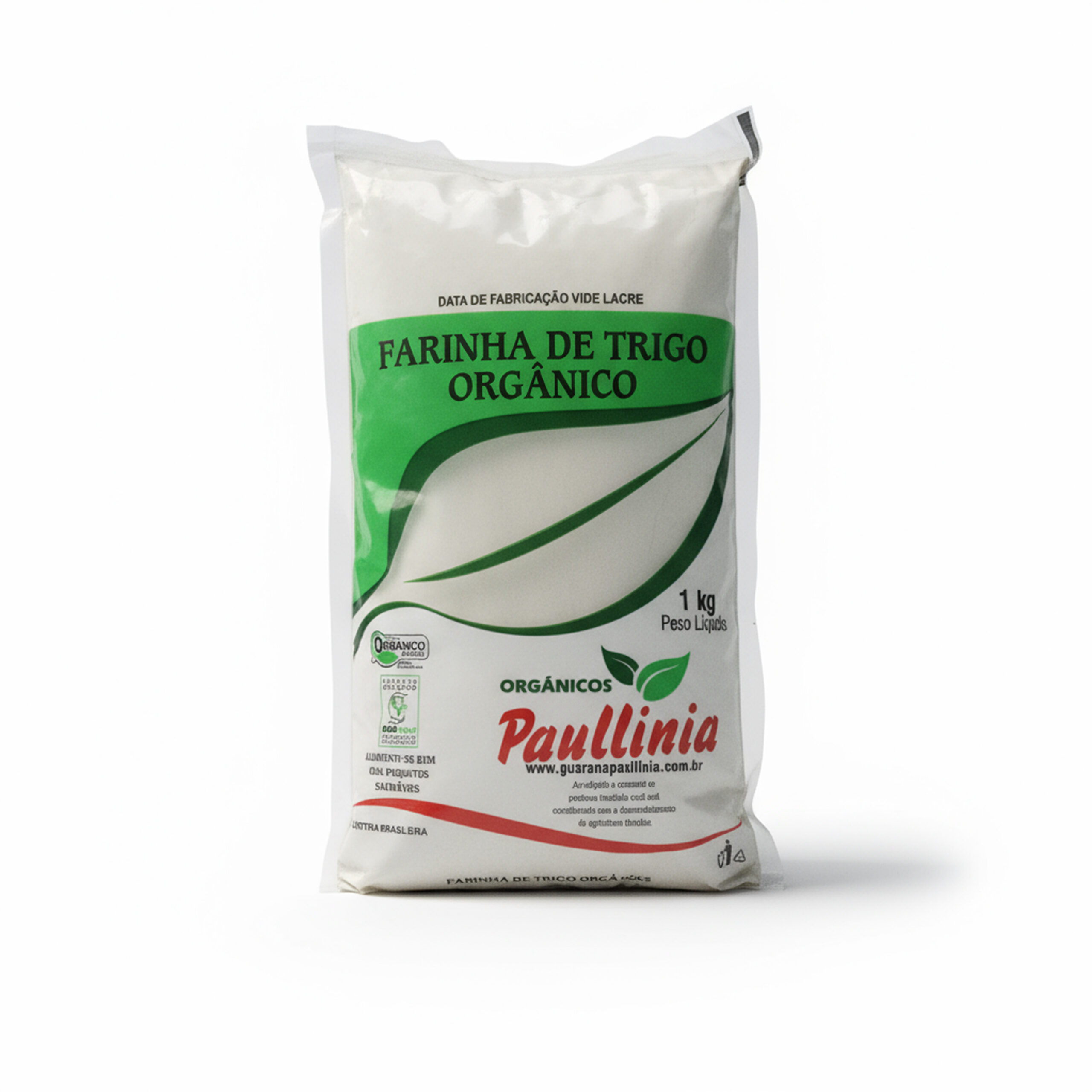 Pacote de Farinha de Trigo Orgânica - ingrediente versátil para pães, bolos, massas e receitas saudáveis.