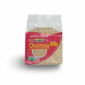 Pacote de Quinoa Ecobio 250g - grão nutritivo para saladas, tabules e receitas saudáveis.